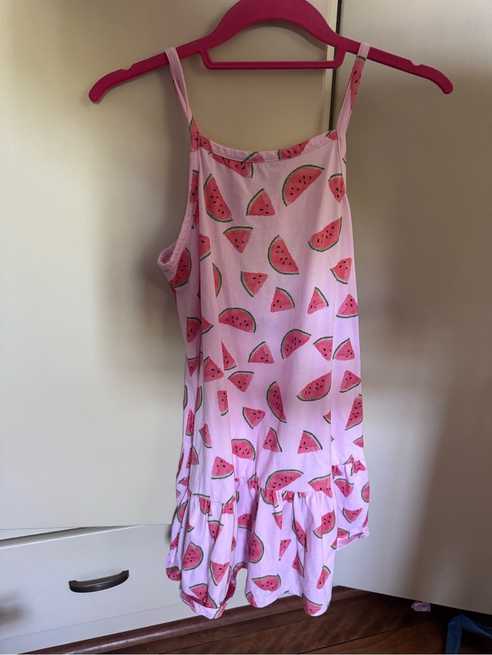 Chaser Girls Pink Watermelon Print Summer Dress